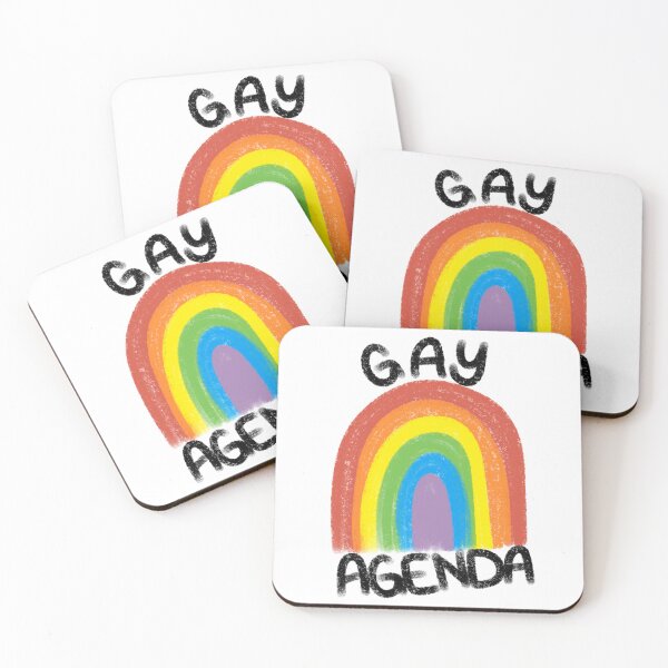 Item preview, Gay Agenda - Pride Rainbow with Hand Written Text designed and sold by buoyantpotato.