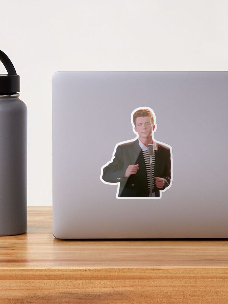 NEW BULK 5pcs pieces Cool Big Funny Rick Roll Cute Meme Decal