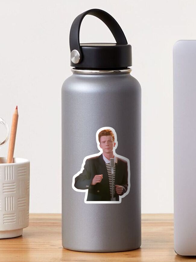 Thumbnail 1 of 3, Sticker, Rick Roll - Meme designed and sold by Tydesi.