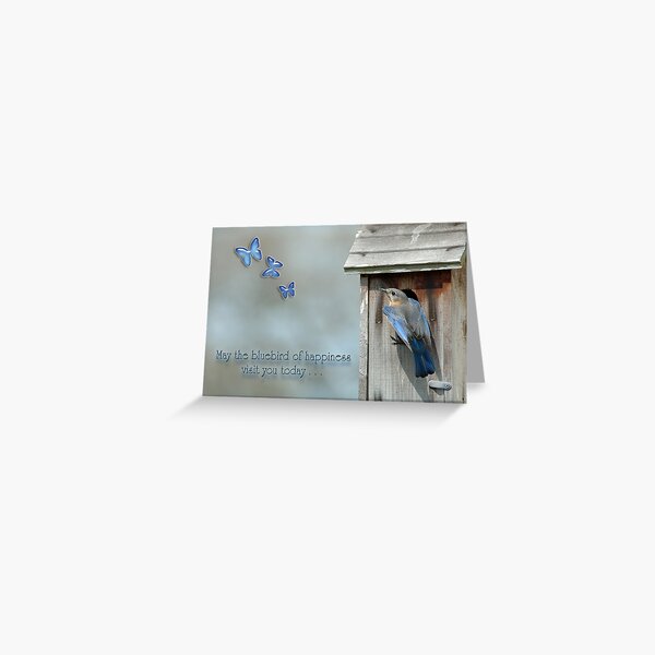 Item preview, May the bluebird of happiness visit you today . . . designed and sold by Bonnie T.  Barry.