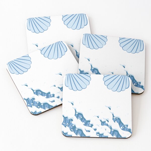 Item preview, Waves - sea shells - ocean designed and sold by boomantique.