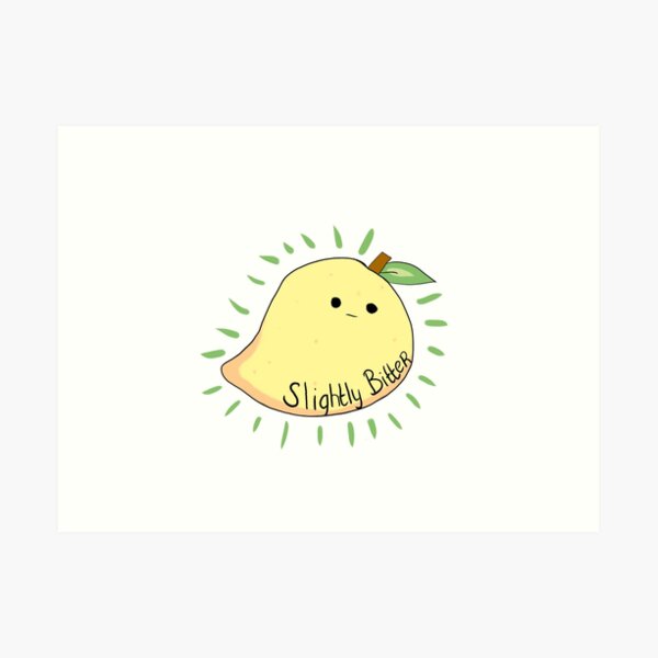 Slightly Bitter Lemon Art Print