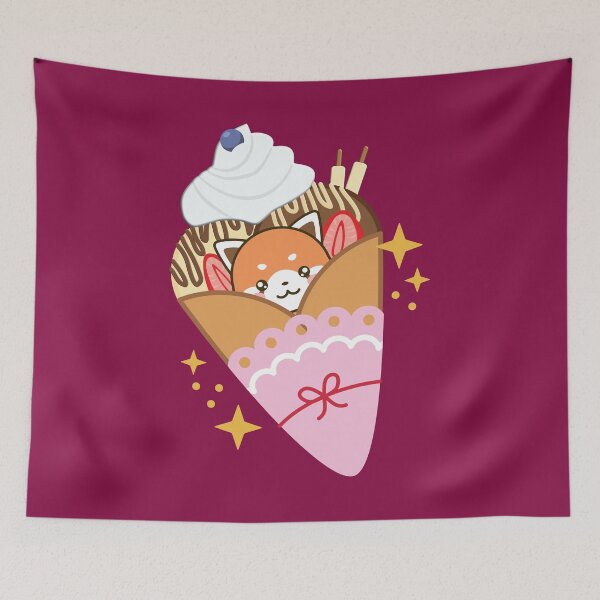 Item preview, red panda in a crepe designed and sold by samah82.
