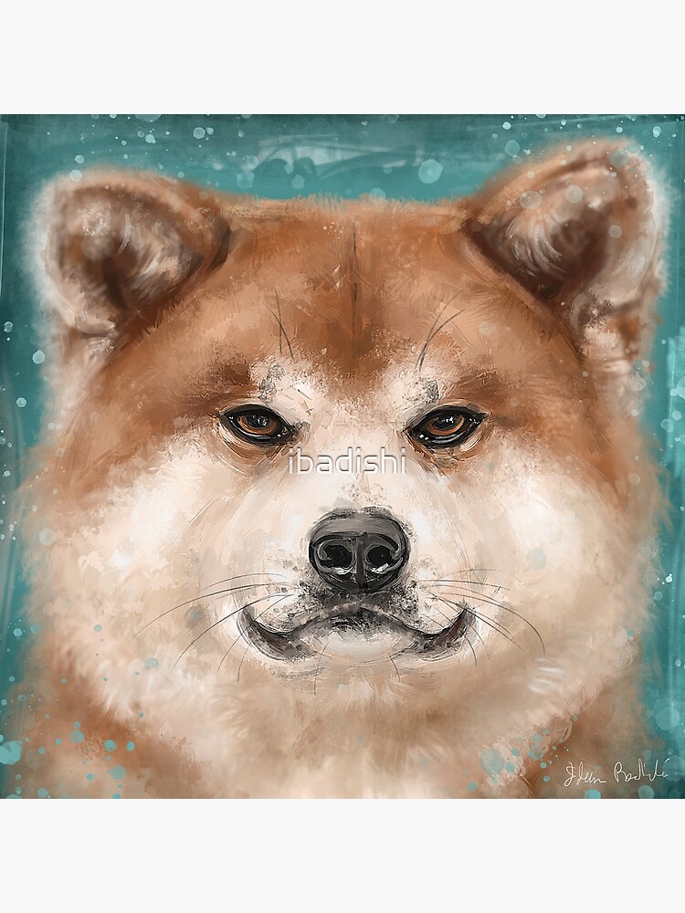 Akita painting best sale