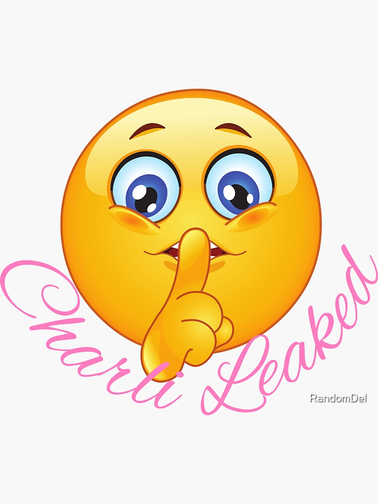 "Charli Leaked Emoji meme" Sticker for Sale by RandomDel Redbubble