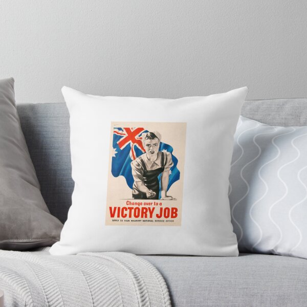 Item preview, Change over to a VICTORY JOB - Australian WW2 Propaganda Poster designed and sold by woodenorigami.