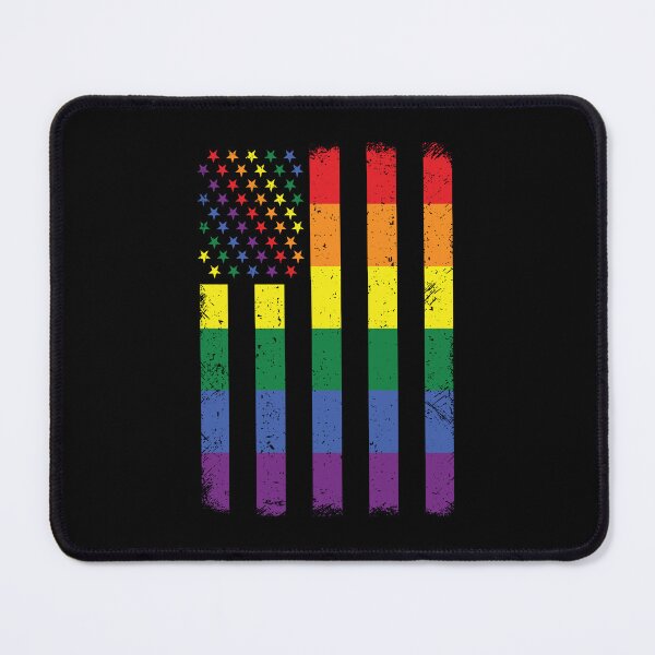 Item preview, Gay Pride LGBTQ Queer Rainbow American Flag designed and sold by GravitiTees.
