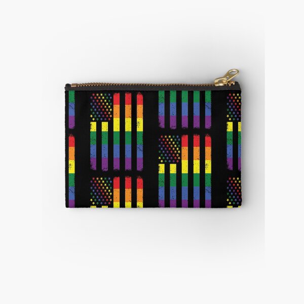 Item preview, Gay Pride LGBTQ Queer Rainbow American Flag designed and sold by GravitiTees.
