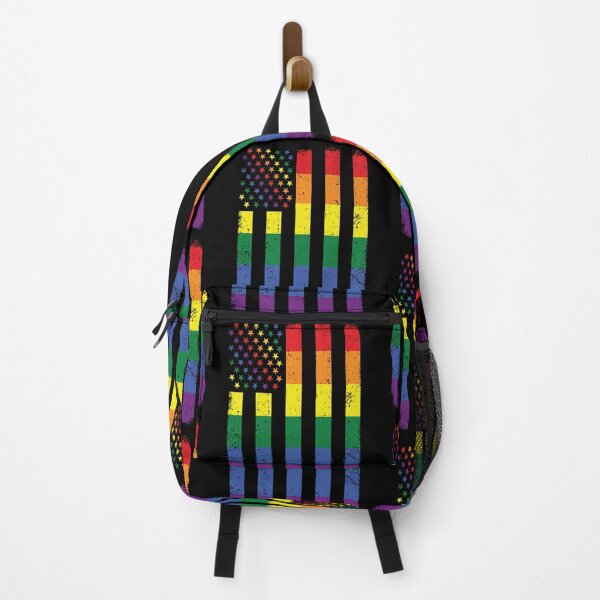 Item preview, Gay Pride LGBTQ Queer Rainbow American Flag designed and sold by GravitiTees.