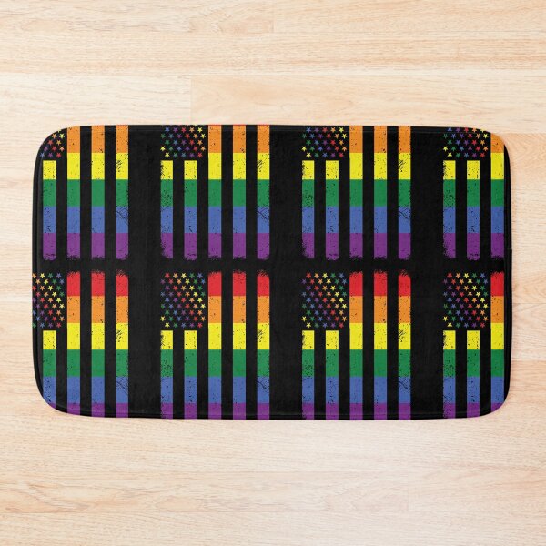 Item preview, Gay Pride LGBTQ Queer Rainbow American Flag designed and sold by GravitiTees.