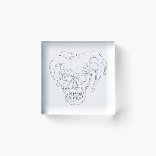 Item preview, Court Jester Skull Drawing  designed and sold by Shifa19.