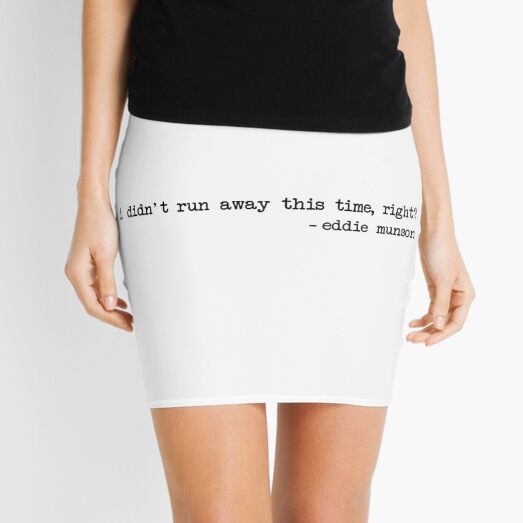 Item preview, Eddie Munson - I didn't run away this time, right? designed and sold by FotoTee.