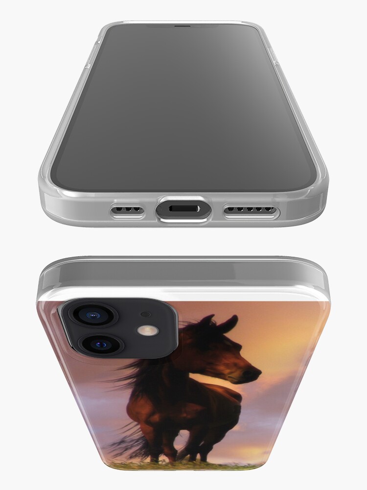 Alternate view of Beautiful Silhouetted Horse in Colorful Sundown iPhone Case & Cover