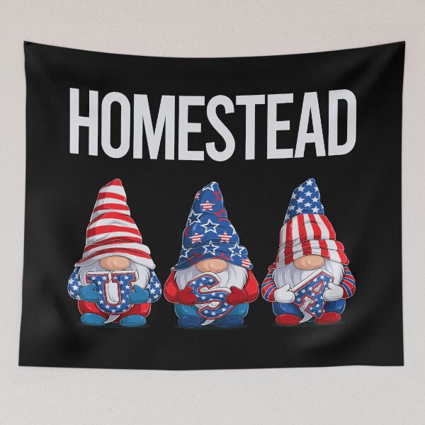 Item preview, Happy USA Gnomes Homestead designed and sold by xaviajames9.