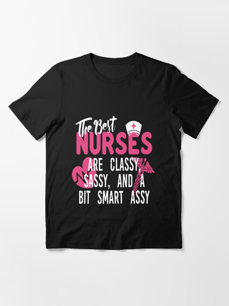 Born to Be Sassy Monogrammed Embroidered Nurse Stethoscope Sweatshirt