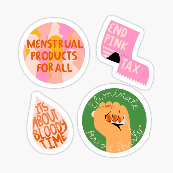 End Period Poverty Bloody Panty Sticker for Sale by maikamess