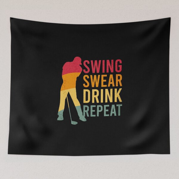 Item preview, swing swear drink repeat Classic T-Shirt designed and sold by ouaredi.