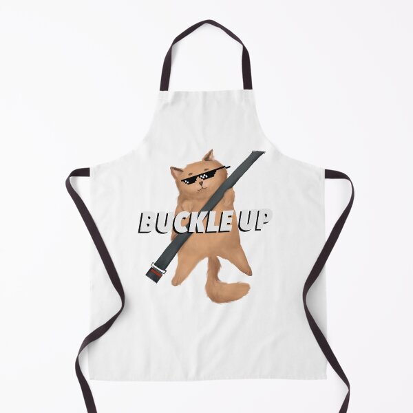 Item preview, Cat with seatbelt buckle up designed and sold by noicethingys.