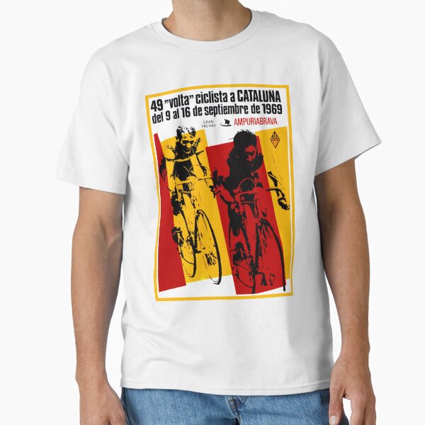 Aperçu de l'œuvre VOLTA CICLISTA CATALUNA: Impression publicitaire de course de vélo vintage créée et vendue par posterbobs.