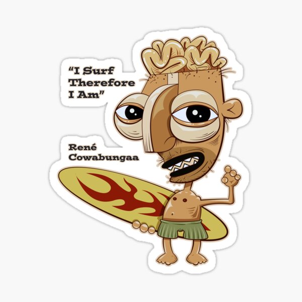 I Surf Sticker