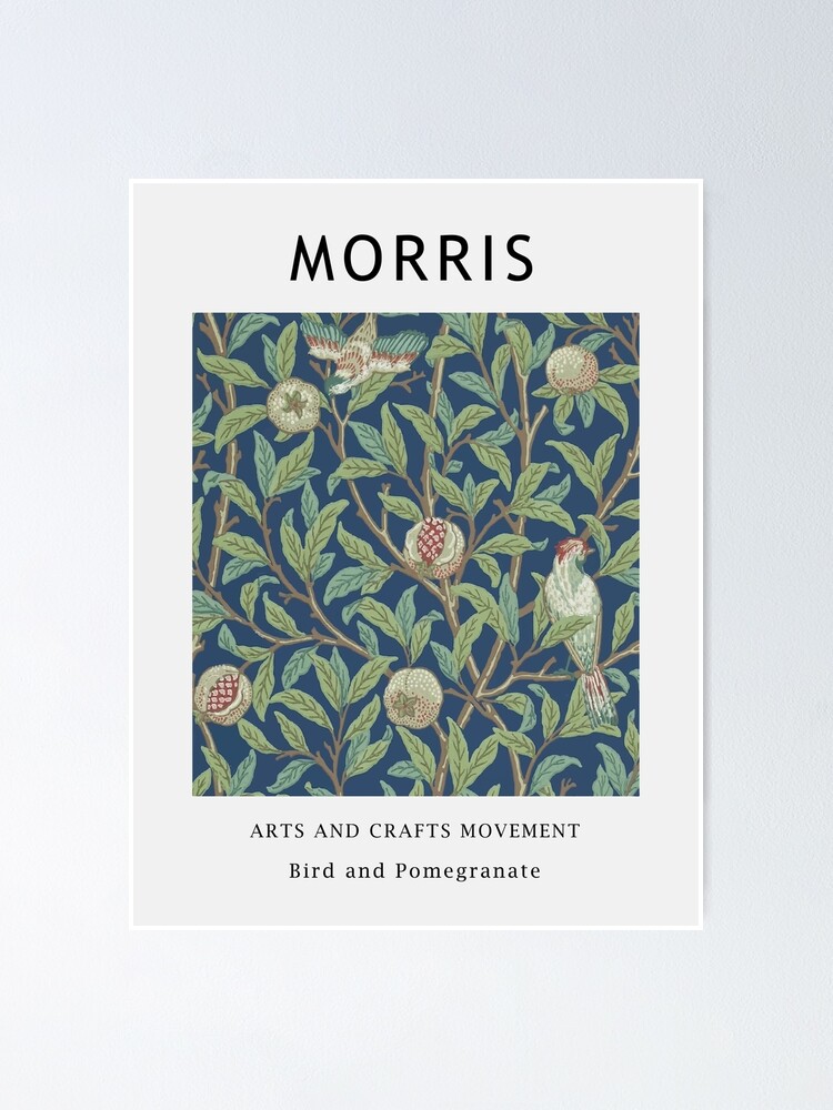 William Morris - Bird and Pomegranate Pattern - 1926 Poster for Sale by  artswag