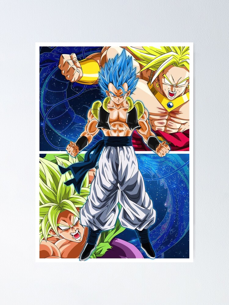 Epic fight of gogeta blue and broly - DB art site - Drawings