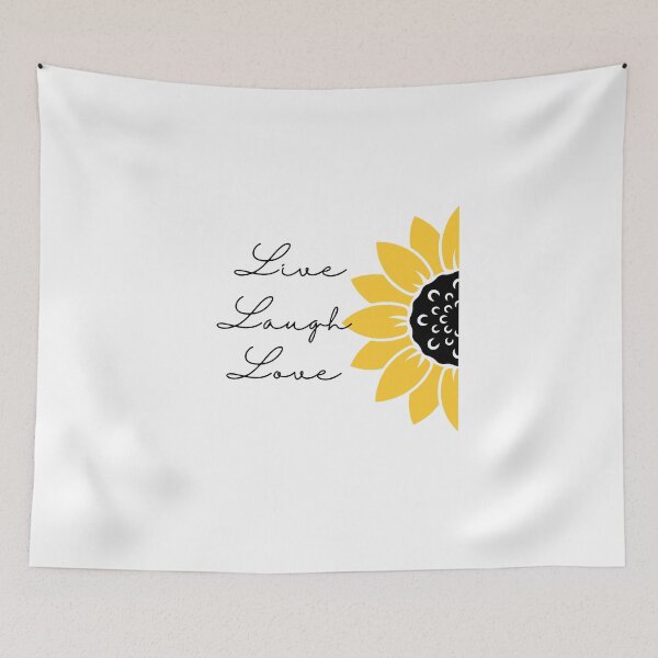 Item preview, half sunflower live laugh love affirmation inspiration positive vibes  designed and sold by helkav.