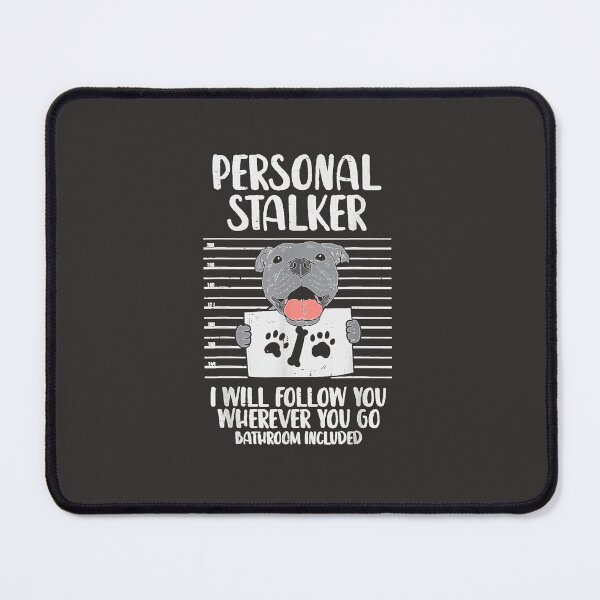 Item preview, Personal Stalker Pitbull Funny Pittie Dog designed and sold by lelaplunkegt.