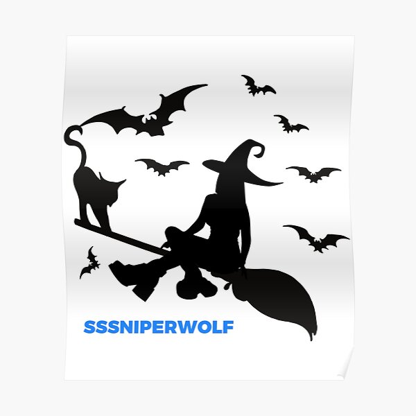 "SSSniperWolf Halloween " Poster for Sale by BouBouDesigns Redbubble