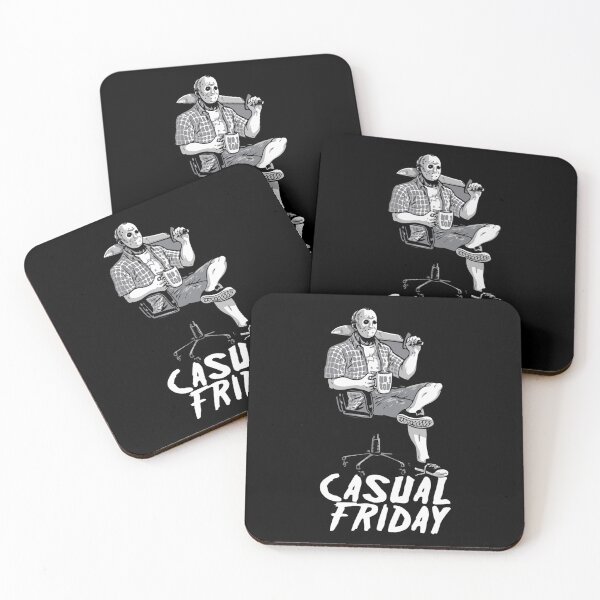 Item preview, Casual Friday With Jason Voorhees Sticker designed and sold by amberk1cira.