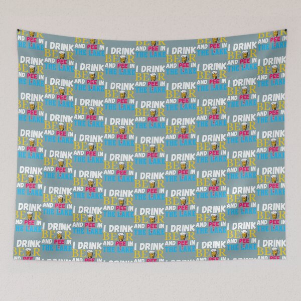 Item preview, I pee in the lake. Funny summer beach.    designed and sold by BestBaba-Tee.