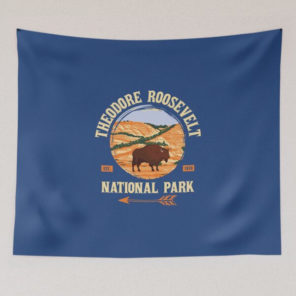 Item preview, Theodore Roosevelt North Dakota US National Park Vintage Pullover  designed and sold by YangTungf.