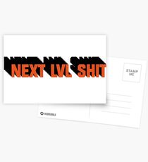Next Level Shit Game Pc Xbox PS Gamer Gift T-Shirts Postcards