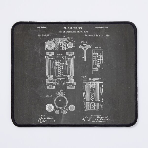 Item preview, First Computer Patent - Technology Art - Black Chalkboard designed and sold by patentpress.