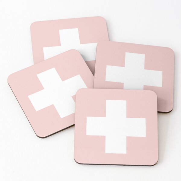 Item preview, Rose quartz pink cross designed and sold by Latte Design.