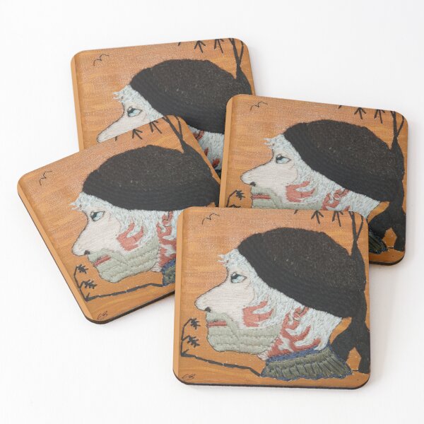 Item preview, Look Towards the Light. 3D Embroidered and Nalbinding Digital Textile Art.  designed and sold by Emma Boast.