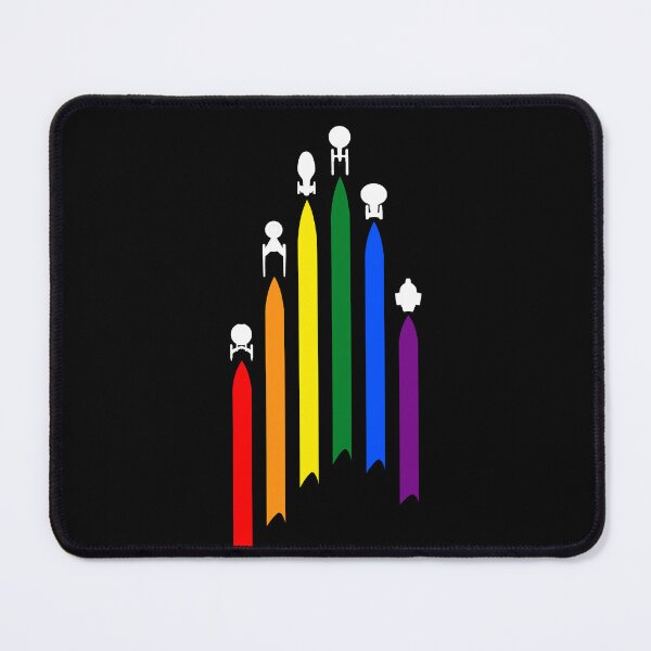 Item preview, Flying ship gay-pride treks fans designed and sold by Machikoiche138.