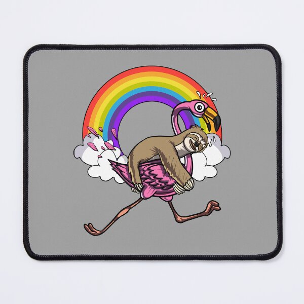 Item preview, Sloth Riding Flamingo Bird designed and sold by underheaven.