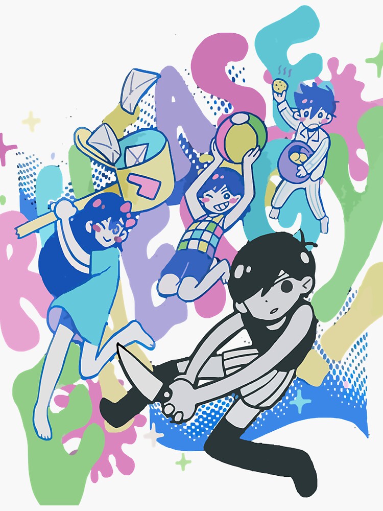 "Omori Merch Release Energy Shirt" Sticker for Sale by FredSpruill