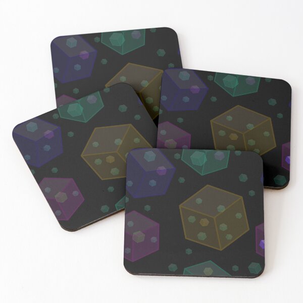Item preview, Multicolored large and small transparent cubes  designed and sold by ReflectedCrafts.