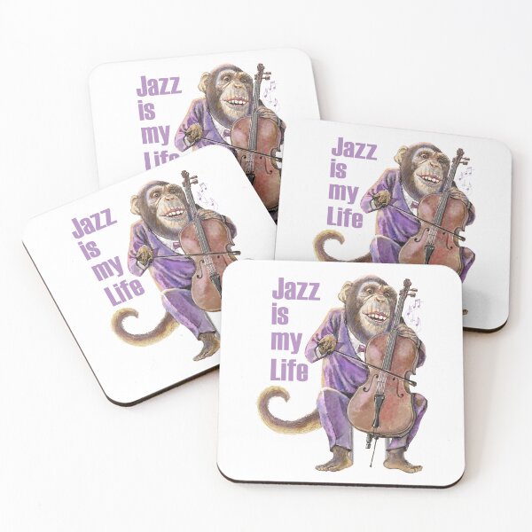 Item preview, The monkey plays jazz music on the cello designed and sold by artredstar.