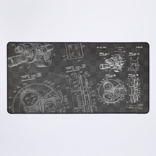 Item preview, Movie Camera Patent - Film Camera Art - Black Chalkboard designed and sold by patentpress.