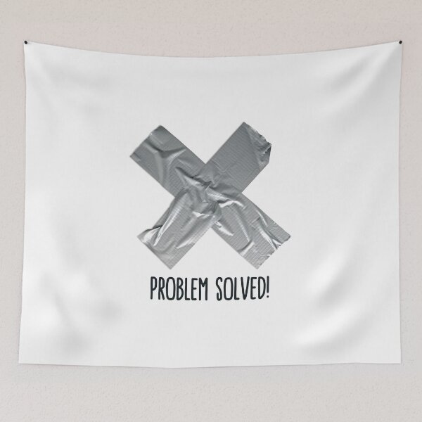 Item preview, Problem Solved Duct tape designed and sold by LaundryFactory.