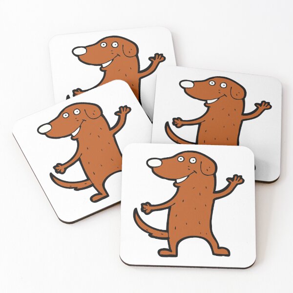 Item preview, dog waving, waving dog sticker designed and sold by helkav.