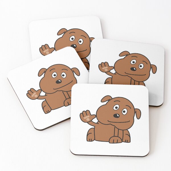Item preview, dog waving, waving dog sticker designed and sold by helkav.