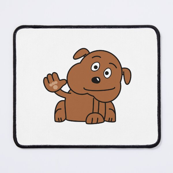 Item preview, dog waving, waving dog sticker designed and sold by helkav.