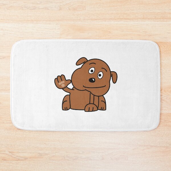 Item preview, dog waving, waving dog sticker designed and sold by helkav.