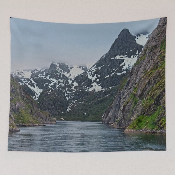 Item preview, Entering Trollfjord at Midnight in Norway designed and sold by Martyn R Arnold Fine Art Nature & Landscape Photography.