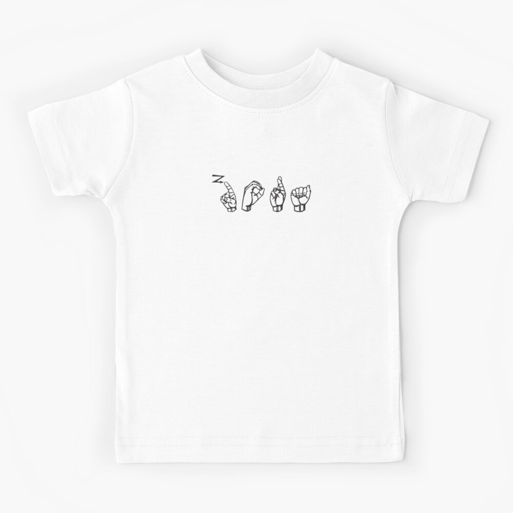 zora-name-hand-sign-language-asl-gift-named-zora-kids-t-shirt-by