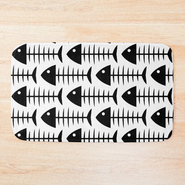 Item preview, Fish bones. Fish bone pattern. Black. Contemporary. designed and sold by JellyBeenzz.